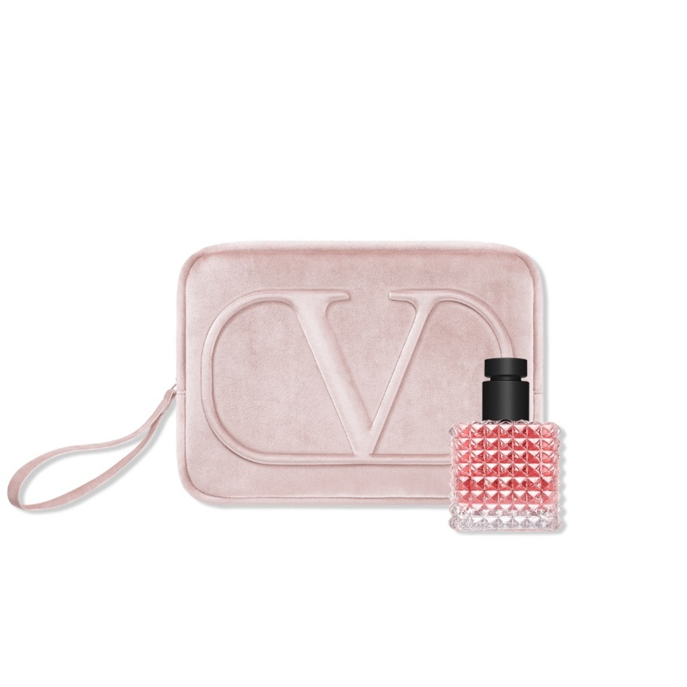 Valentino Blush Pink Clutch and Perfume Duo